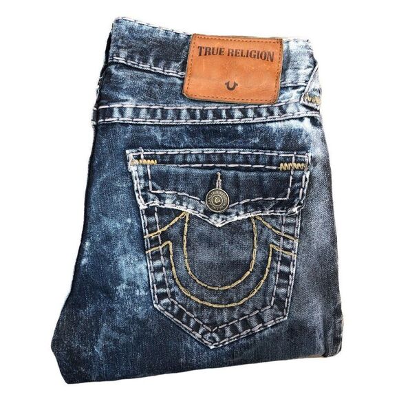 TRUE Religion Jeans Size 31 RICKY SUPER T Blue - Picture 1 of 12